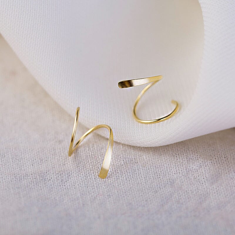 Spiral Hoop Twist øredobber