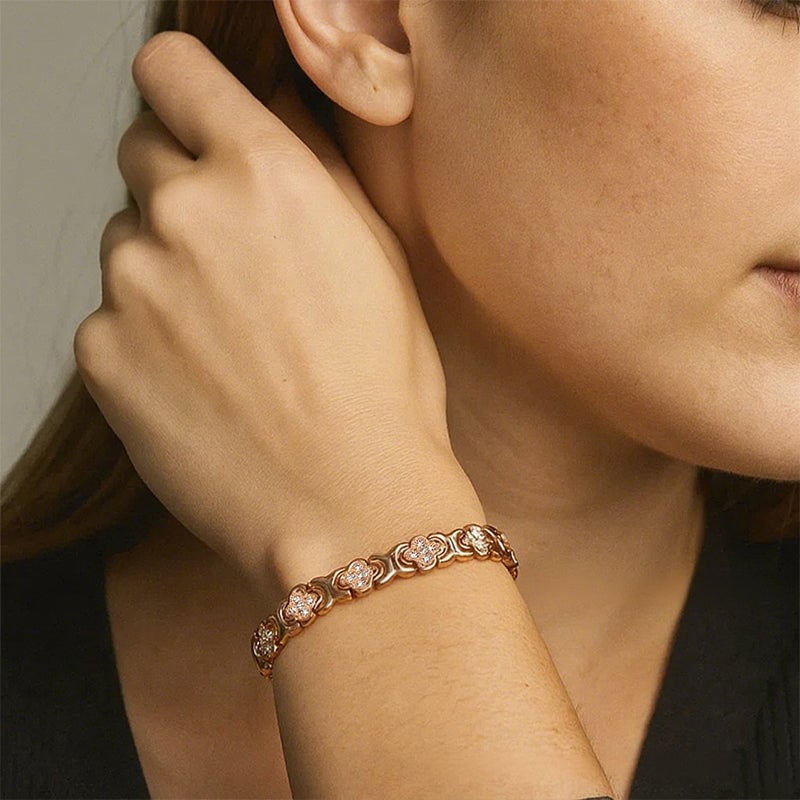 Blomst Kobber Armbånd