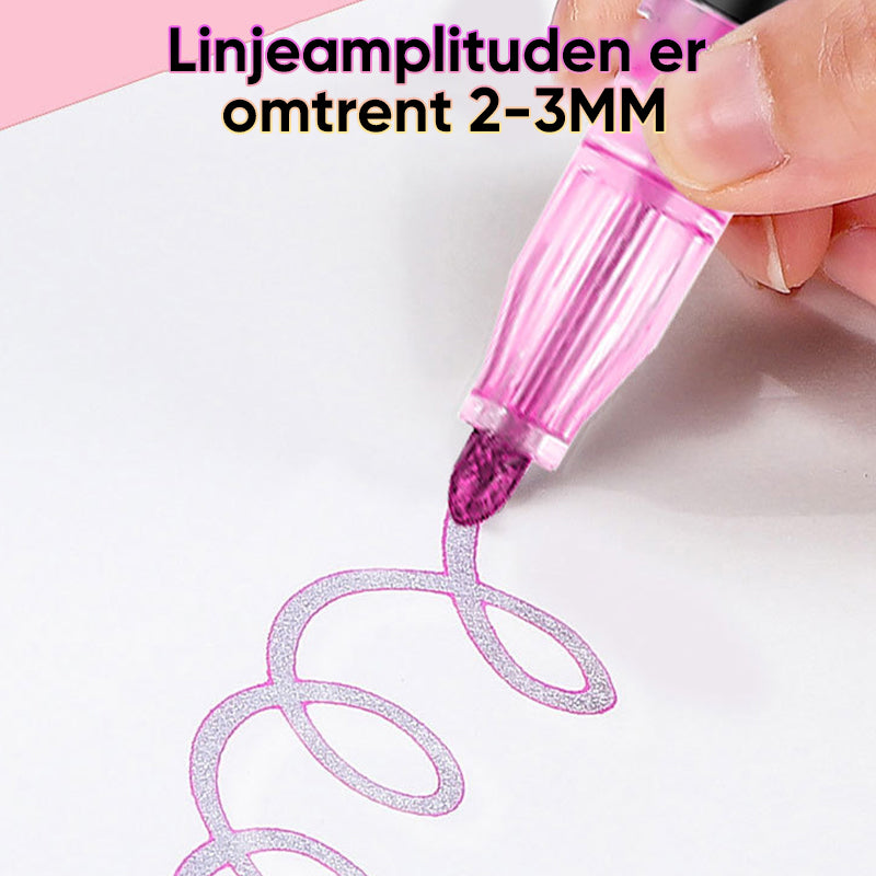 Fargeleggingslysstift Graffiti Markeringspenner