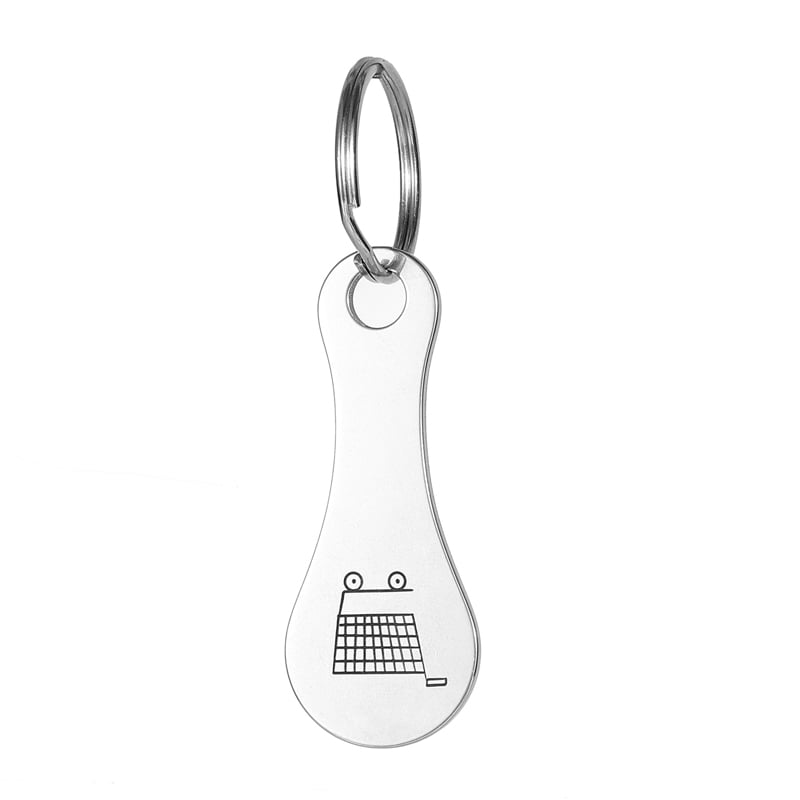 Handlekurv token nøkkelring