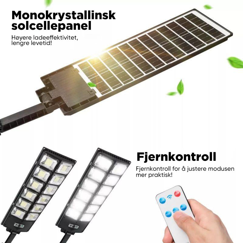 Solcelledrevne Gatelys