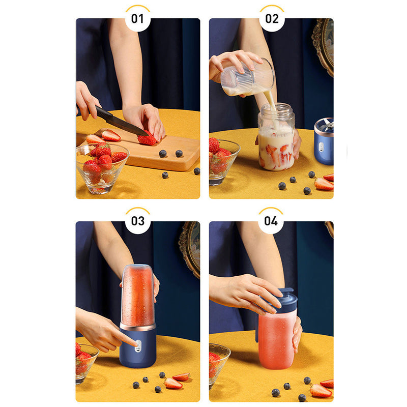 Bærbar oppladbar mini juicer-kopp
