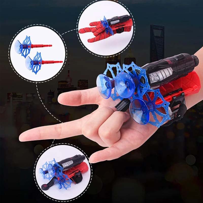 Spider Web Launcher  Hanske-leketøy - perfekt superhelt-rollelek for barn