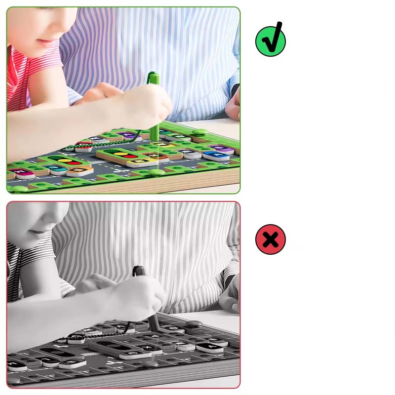 Magnetisk alfabet parkeringsleketøy