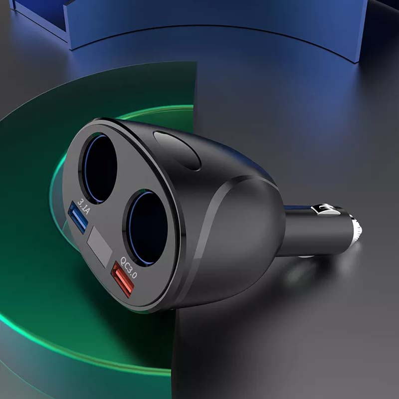 360° Roterbar Ladeadapter for Sigarettenner i Bilen