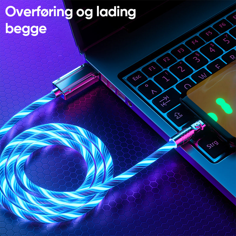 Streamer-datakabel med roterbart hode