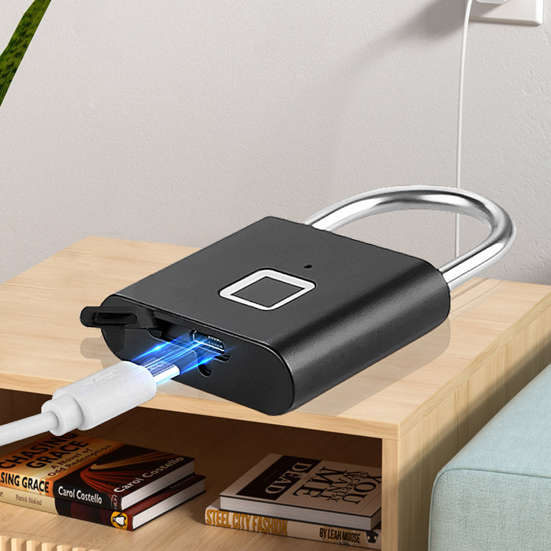 Intelligent hengelås med fingeravtrykk