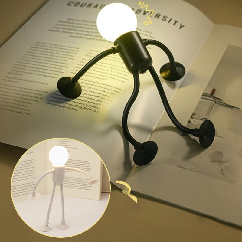 Forvandlingsbar Lyspæremann Med Sugekopp Nattlys