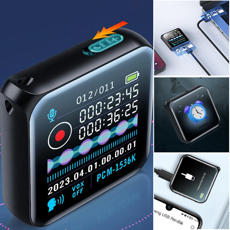 Multifunksjonell musikkspiller og opptaker