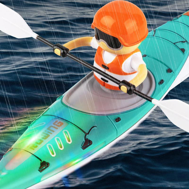 Fargerik fjernstyrt racerbåt