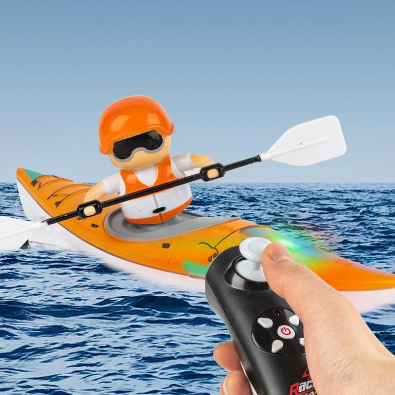 Fargerik fjernstyrt racerbåt