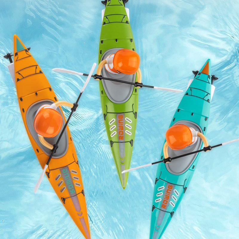 Fargerik fjernstyrt racerbåt