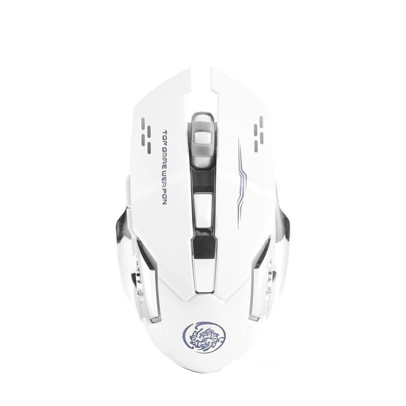 Oppladbar trådløs Bluetooth-mus med dobbel modus