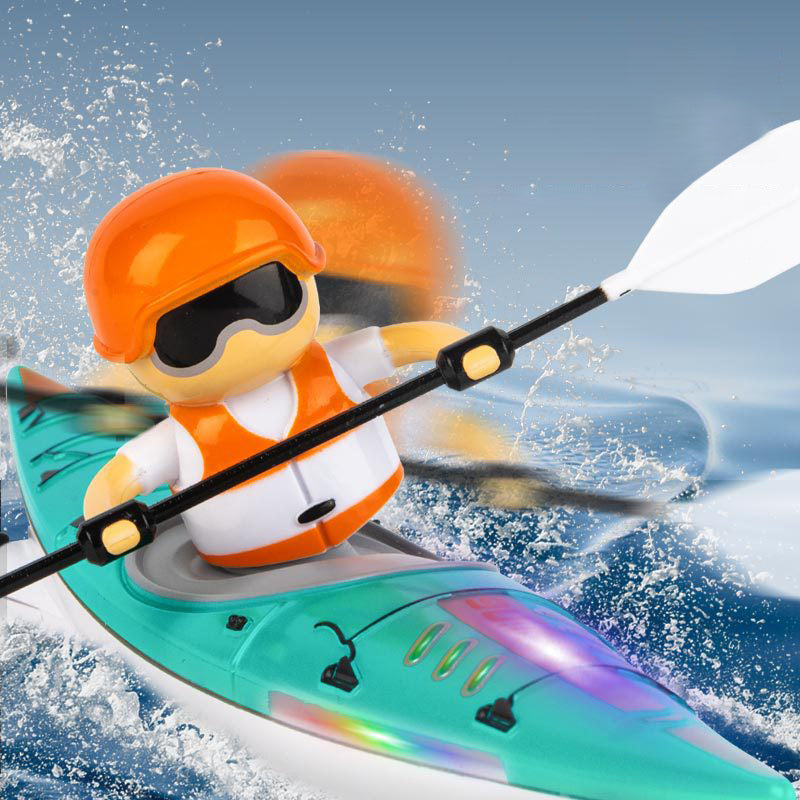 Fargerik fjernstyrt racerbåt