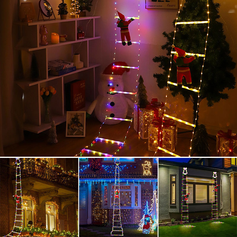 Julenisse LED stigestil lys