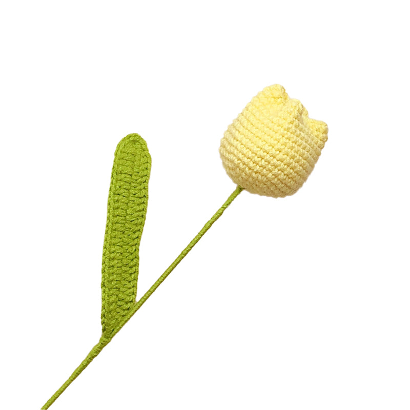 Håndlaget Heklet 3D Tulipan