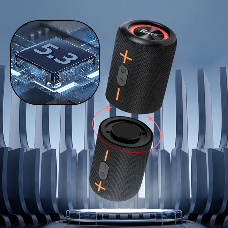 Splittet Bluetooth-Høyttaler – Blendende Fargerik Subwoofer
