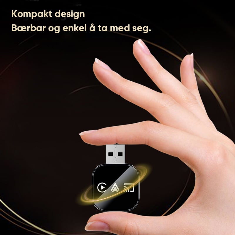 Trådløs CarPlay Android Auto Adapter