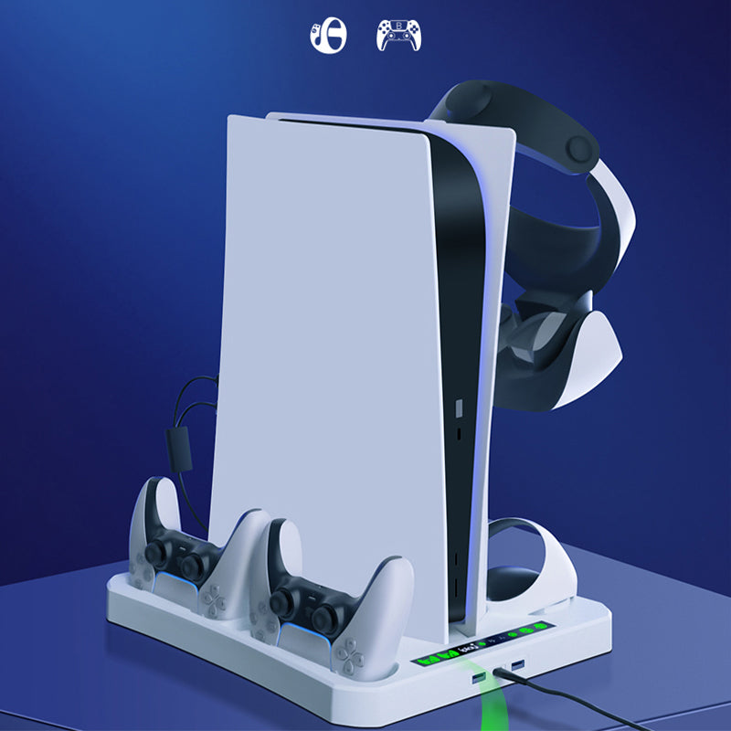 PS5 multifunksjonelt kjøle- og lagringsstativ