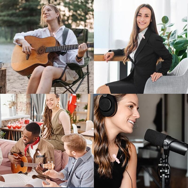 Profesjonell trådløs Lavalier Lapel-mikrofon