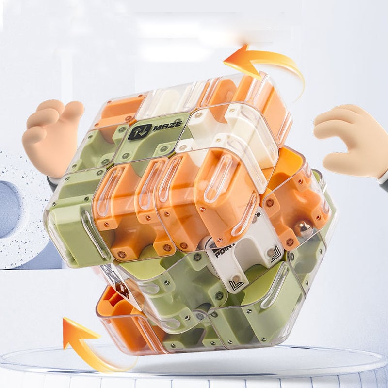 3D Rullende Ball Labyrint Kube