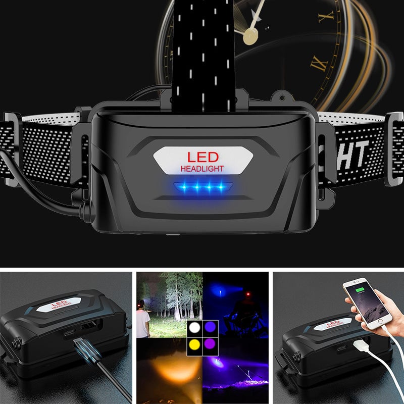 Fire Lyskilder Zoom Natt Fiske Frontlykt