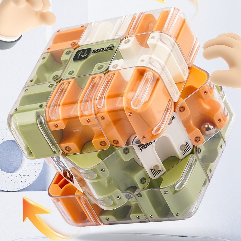 3D Rullende Ball Labyrint Kube