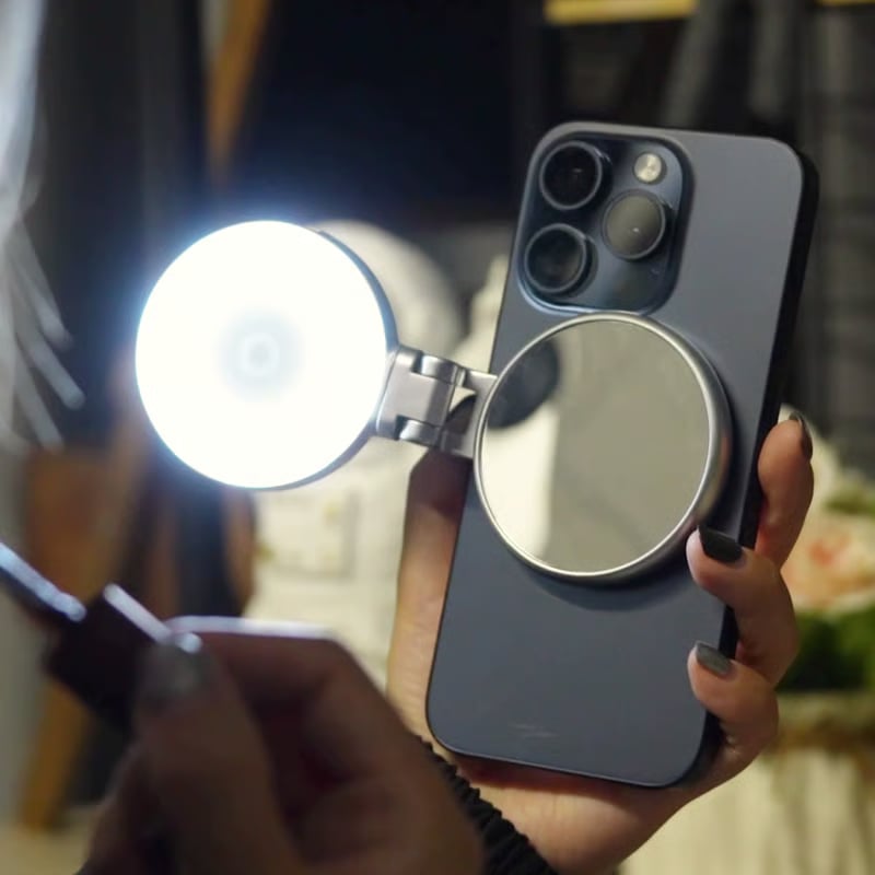 Magnetisk Selfielys med Sminkespeil