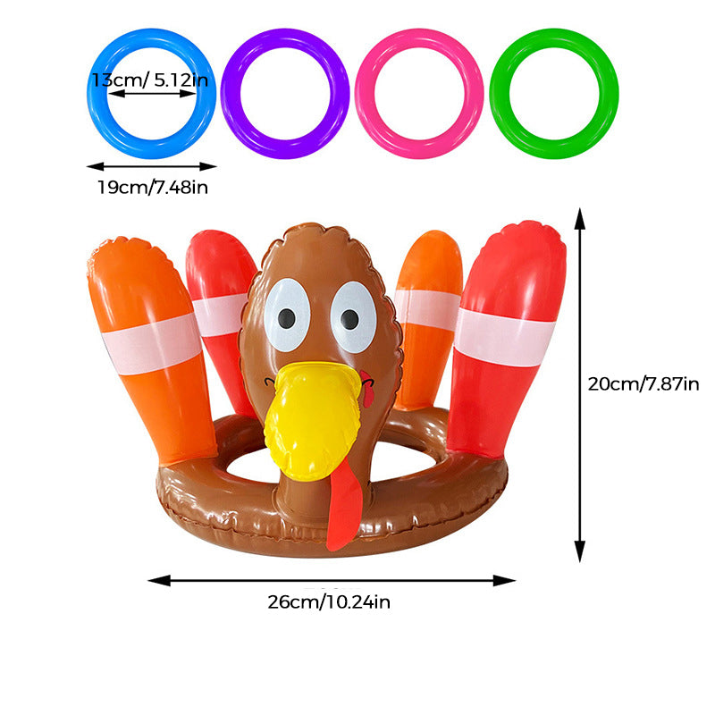 Oppblåsbart Kalkun Ringkastesett