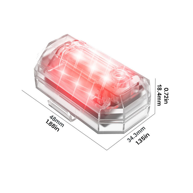 LED-Strobelys for Motorsykler og Sykler