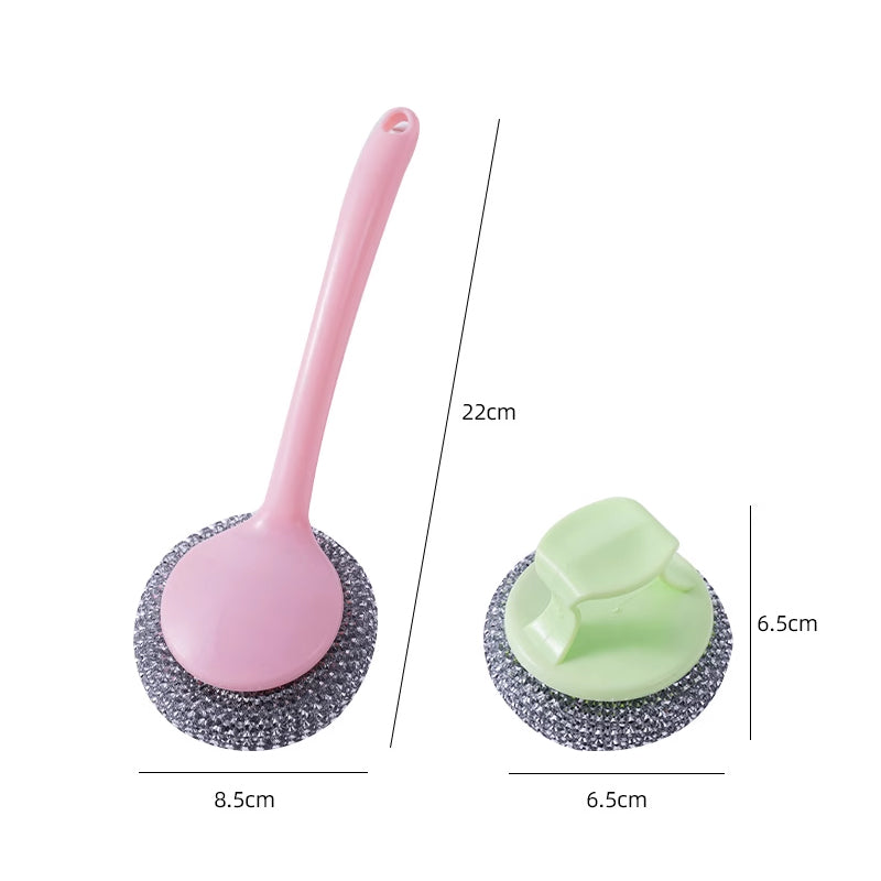 Ståltråd Rengjøringsball med Utskiftbart Håndtak