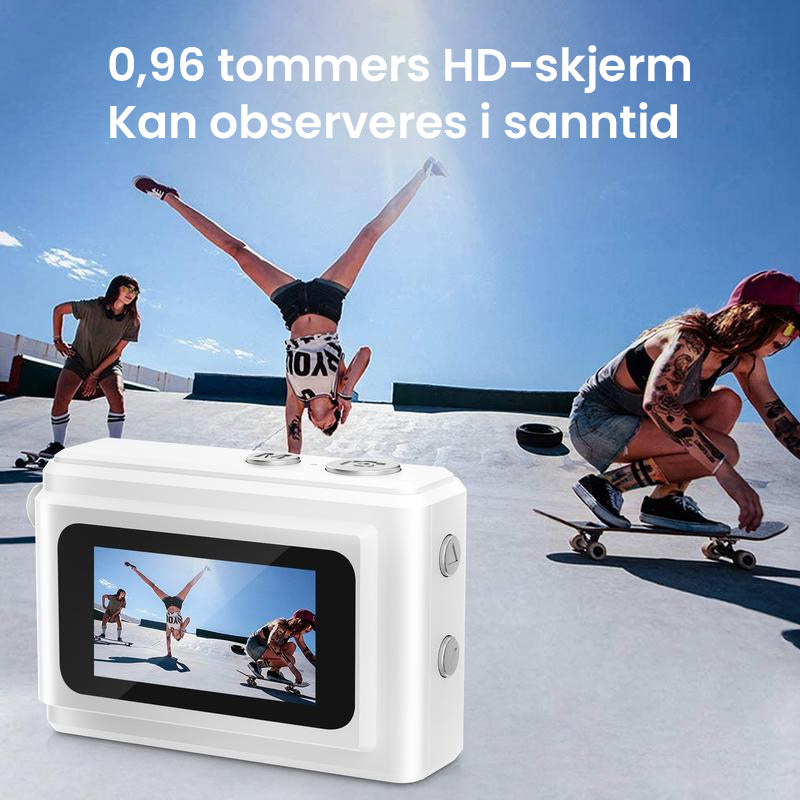 Kompakt Retro Minikamera med LED-Blits
