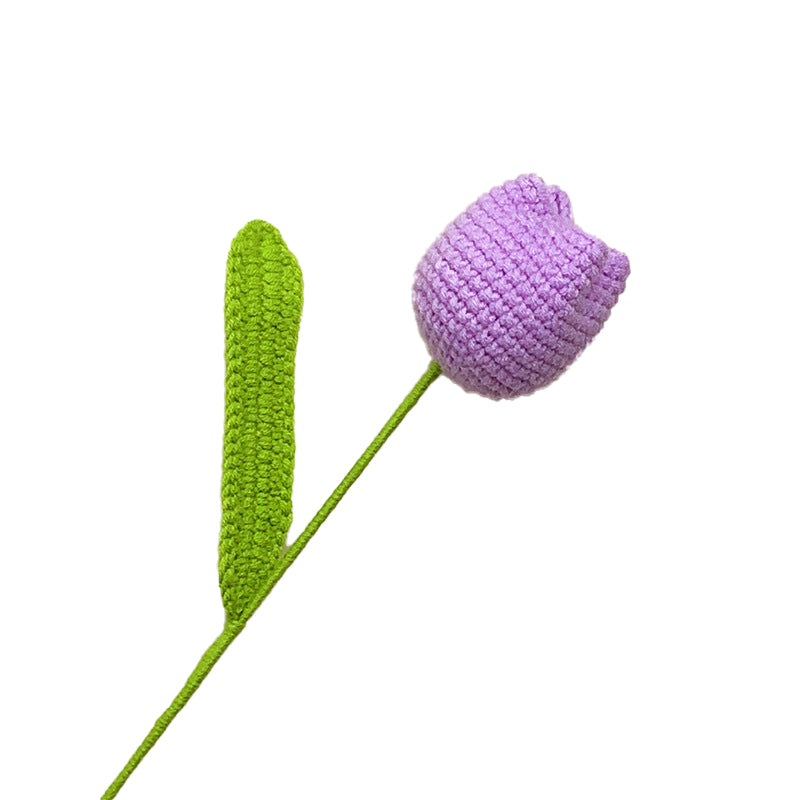 Håndlaget Heklet 3D Tulipan