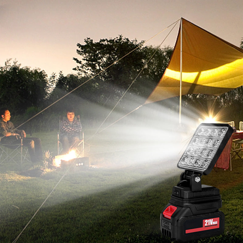 Litiumbatteri LED-spotlight for utendørsbruk