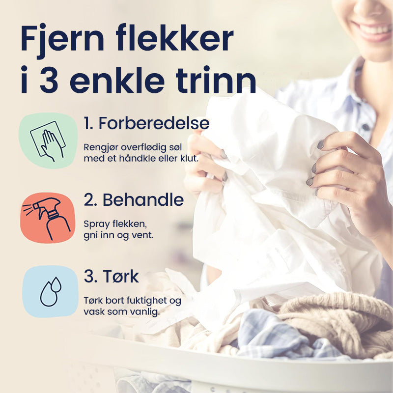 Skånsom flekkfjerner for babyer