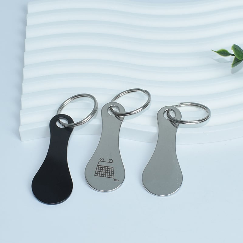 Handlekurv token nøkkelring