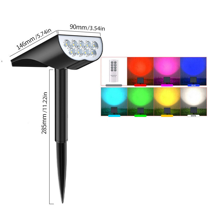 Utendørs Solcelledrevne Spotlights