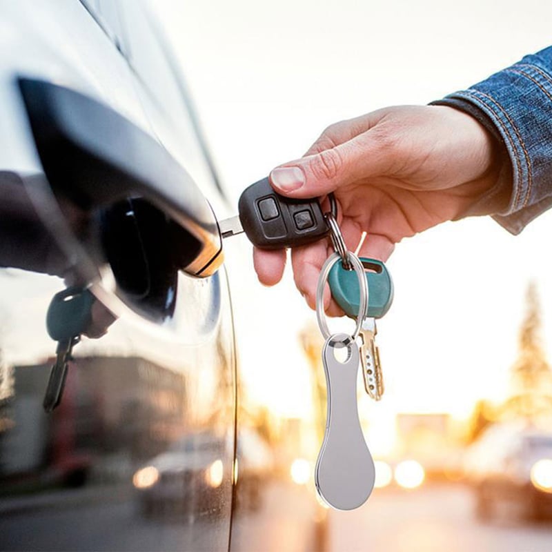 Handlekurv token nøkkelring