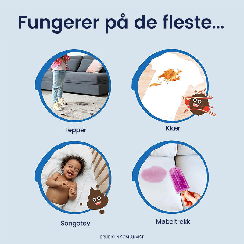 Skånsom flekkfjerner for babyer