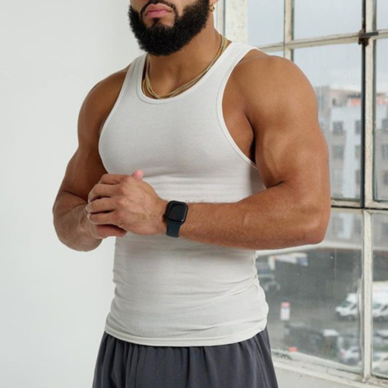 Ermeløs T-skjorte for menn