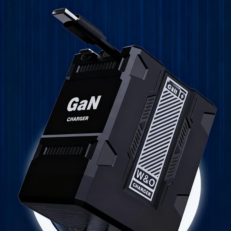 GaN 20W Hurtiglader med Doble Uttrekkbare Kabler