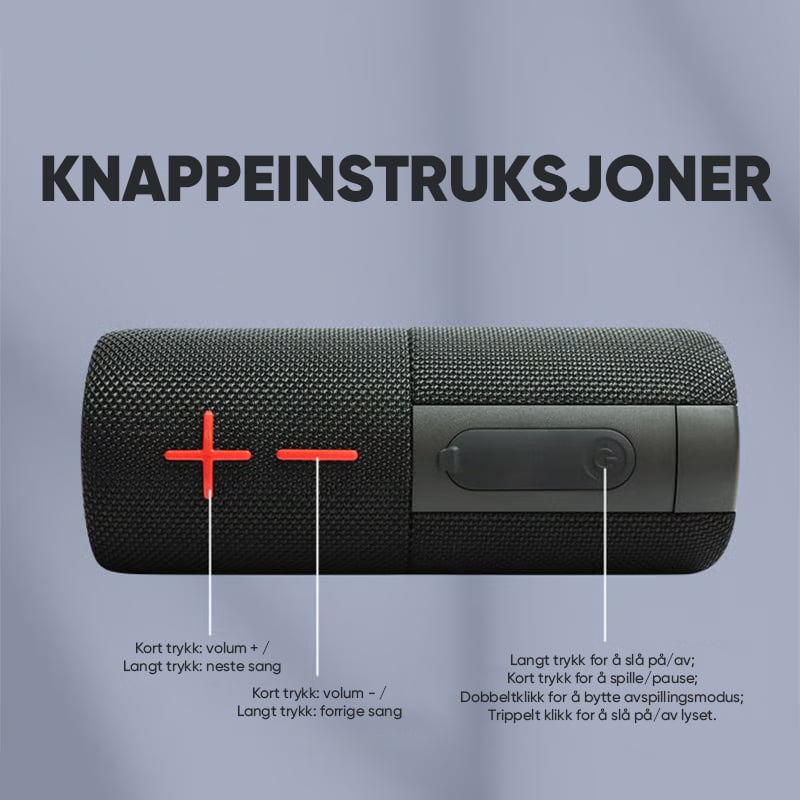 Bærbar Bluetooth-Høyttaler