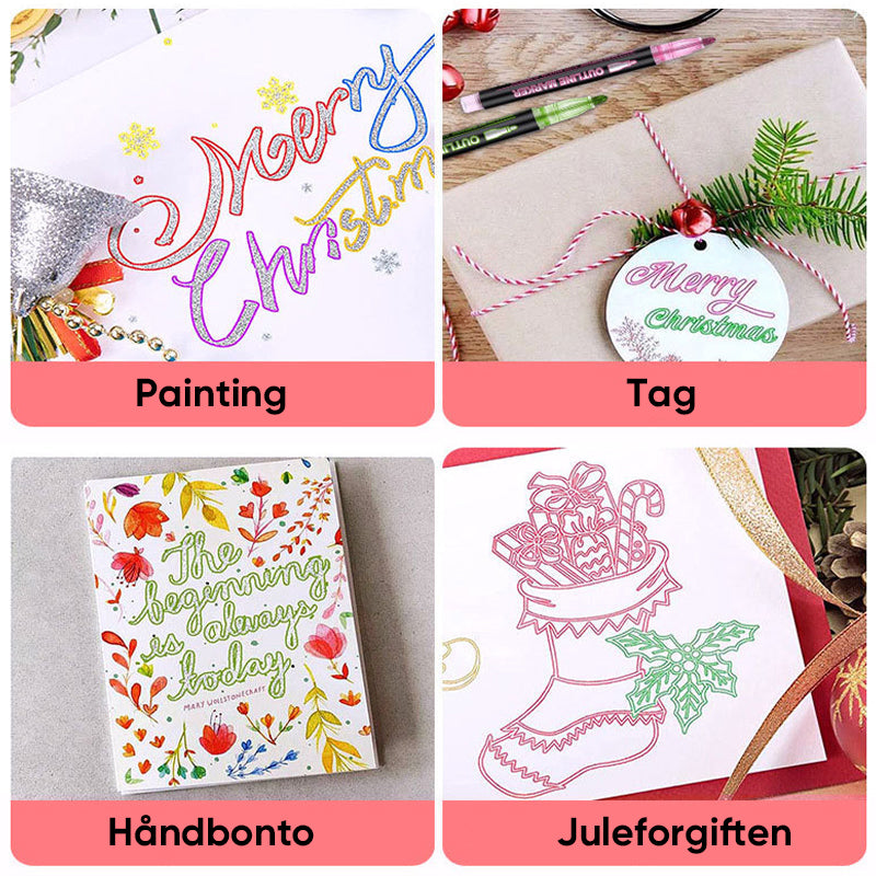 Fargeleggingslysstift Graffiti Markeringspenner