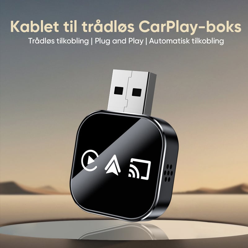 Trådløs CarPlay Android Auto Adapter