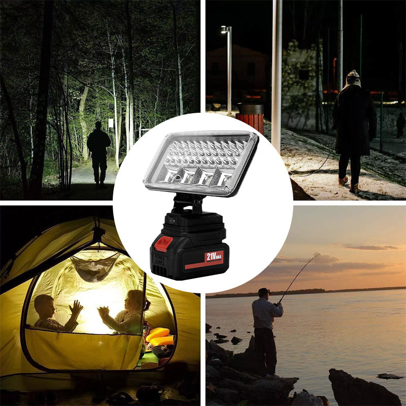 Litiumbatteri LED-spotlight for utendørsbruk