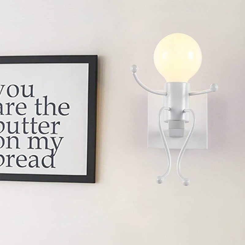 Forvandlingsbar Lyspæremann Med Sugekopp Nattlys