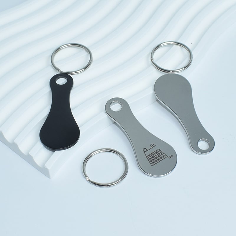 Handlekurv token nøkkelring