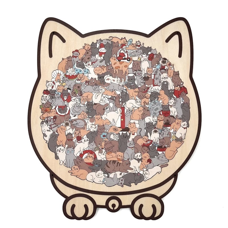 Katteformet Trepuslespill