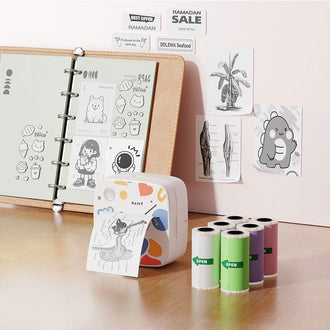 Mini Trådløs Bluetooth-Etikettskriver