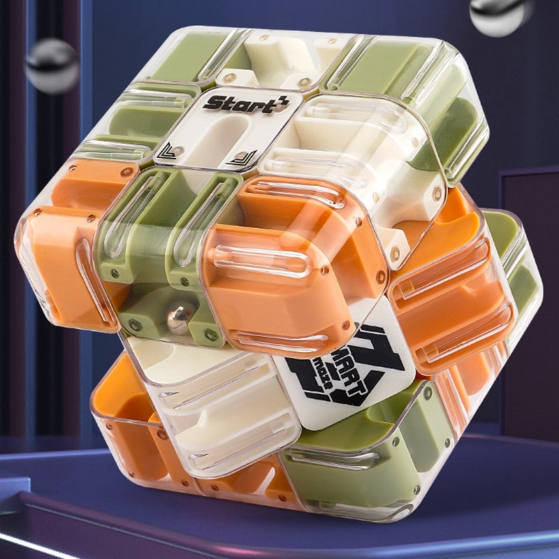 3D Rullende Ball Labyrint Kube